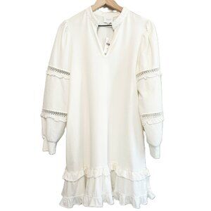 Anthropologie Sundays Zander Dress Size Medium Color Coconut Milk